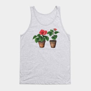 Begonia Flowers Tank Top